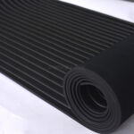 Broad Ribbed Rubber Flooring